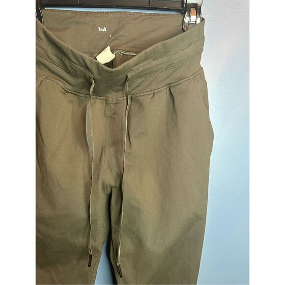 Zyia Active Women's Army Green Drawstring Waist Jogger Pants Large - Picture 2 of 5